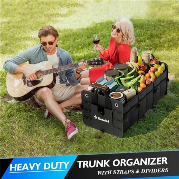 Car Trunk Organizer, Foldable Cover, Heavy Duty Collapsible Car Trunk Storage - Picture 6 of 7